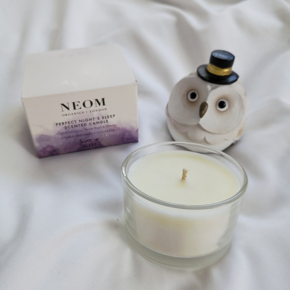 NEOM ORGANICS CANDLE PERFECT NIGHT'S SLEEP 75 G/2.6 OZ. MINI NEW IN BOX